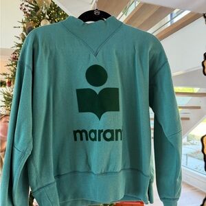 Isabel Marant Green Logo Sweatshirt